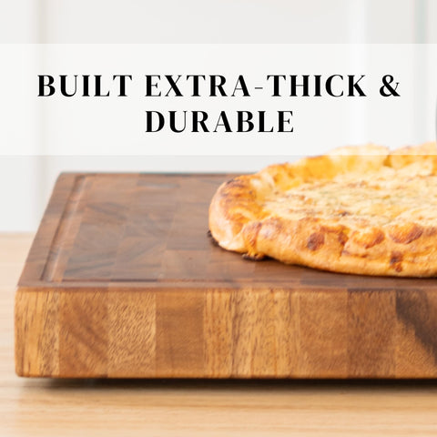 SHUMARU stable two-inch-thick board with non-slip feet stays steady.