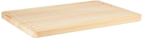 Shun double-sided Hinoki board for versatile chopping and serving