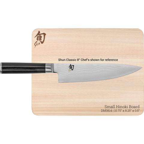 Shun Hinoki small cutting board ready for charcuterie display