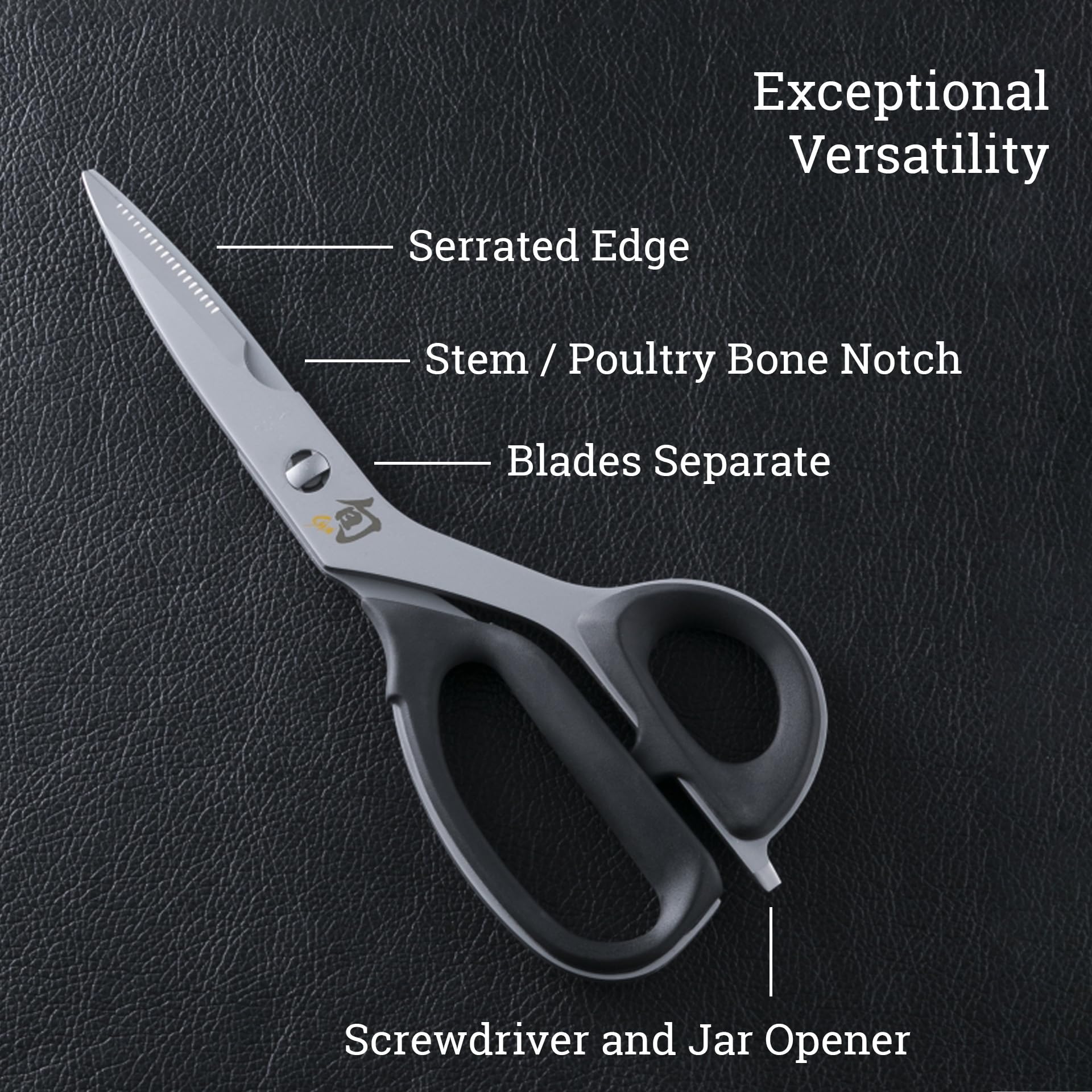 Shun kitchen shears handcrafted in Japan symbolizing quality