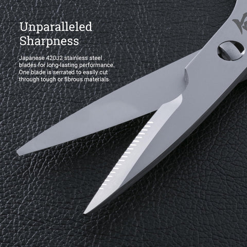 Shun kitchen shears non-slip handle for safe wet use
