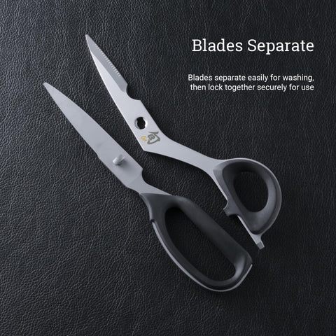 Shun kitchen shears opening packages efficiently