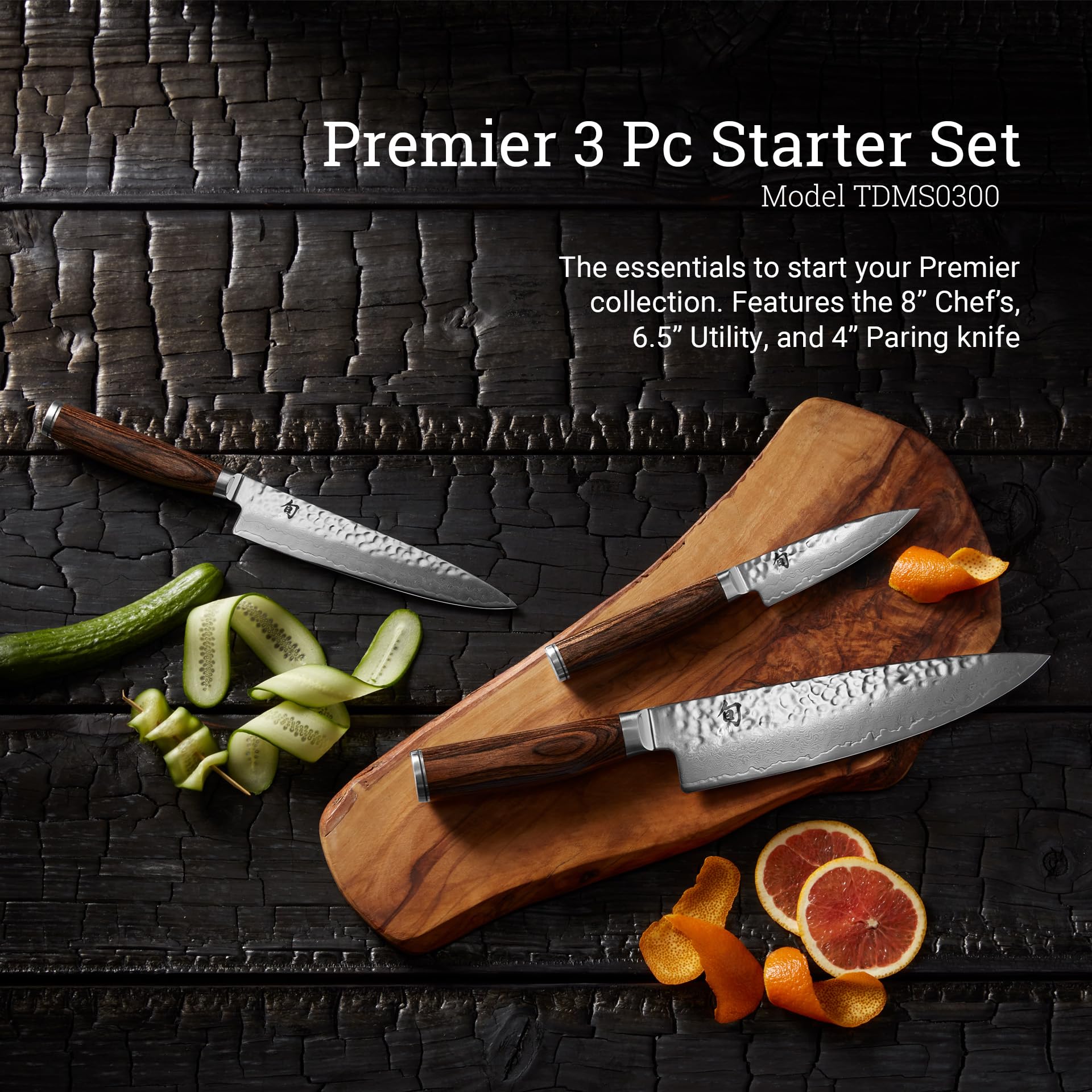 Shun Premier 8-inch Chef Knife blade for precise chopping