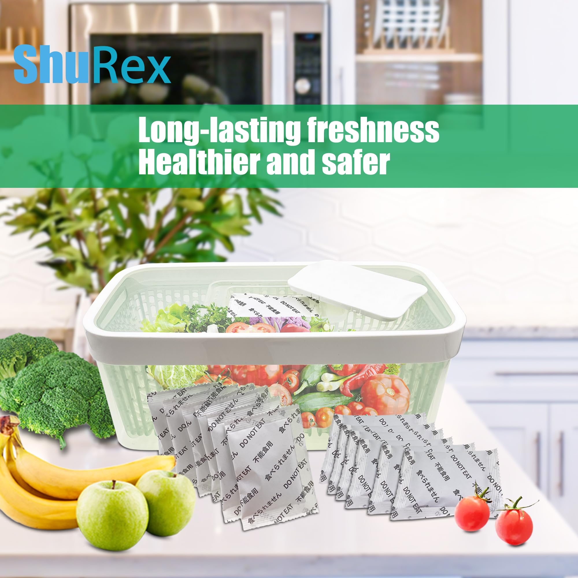 ShuRex compatibility with OXO GreenSaver and Bluapple systems.