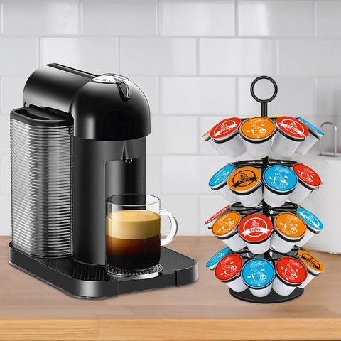 SHURFFY compact circular design saves counter space with pods within reach