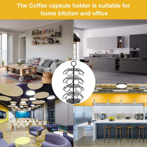 SHURFFY coffee pod carousel fits office and kitchen spaces for easy daily brewing