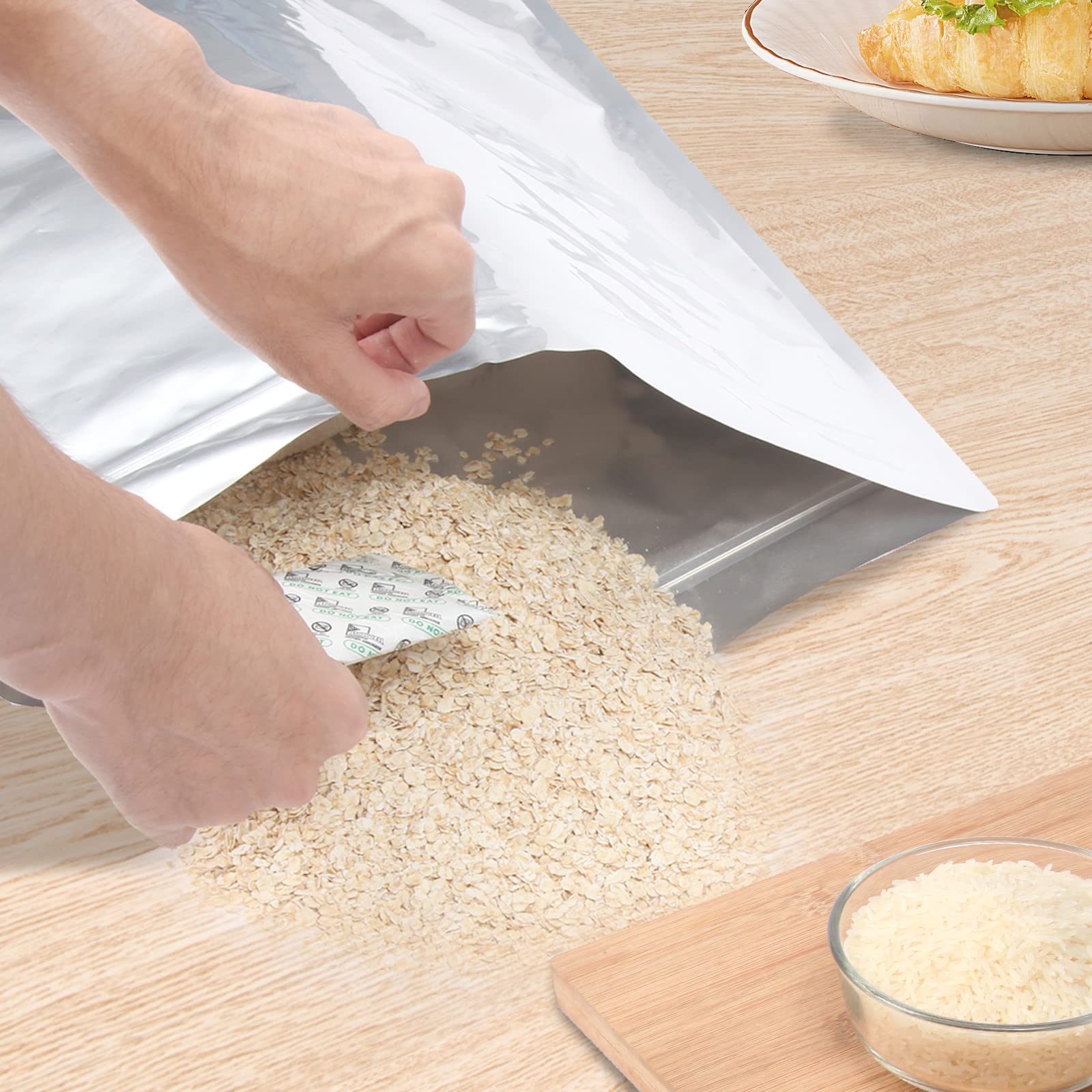 SHXWELL heat-seal compatible bags ensure durable, airtight storage with a hot iron or sealer.