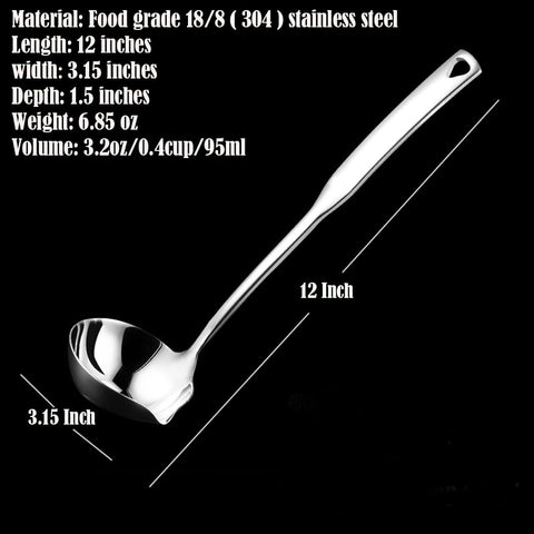 Siaiqiang ladle for gravies, soups, and dressings in home kitchens.