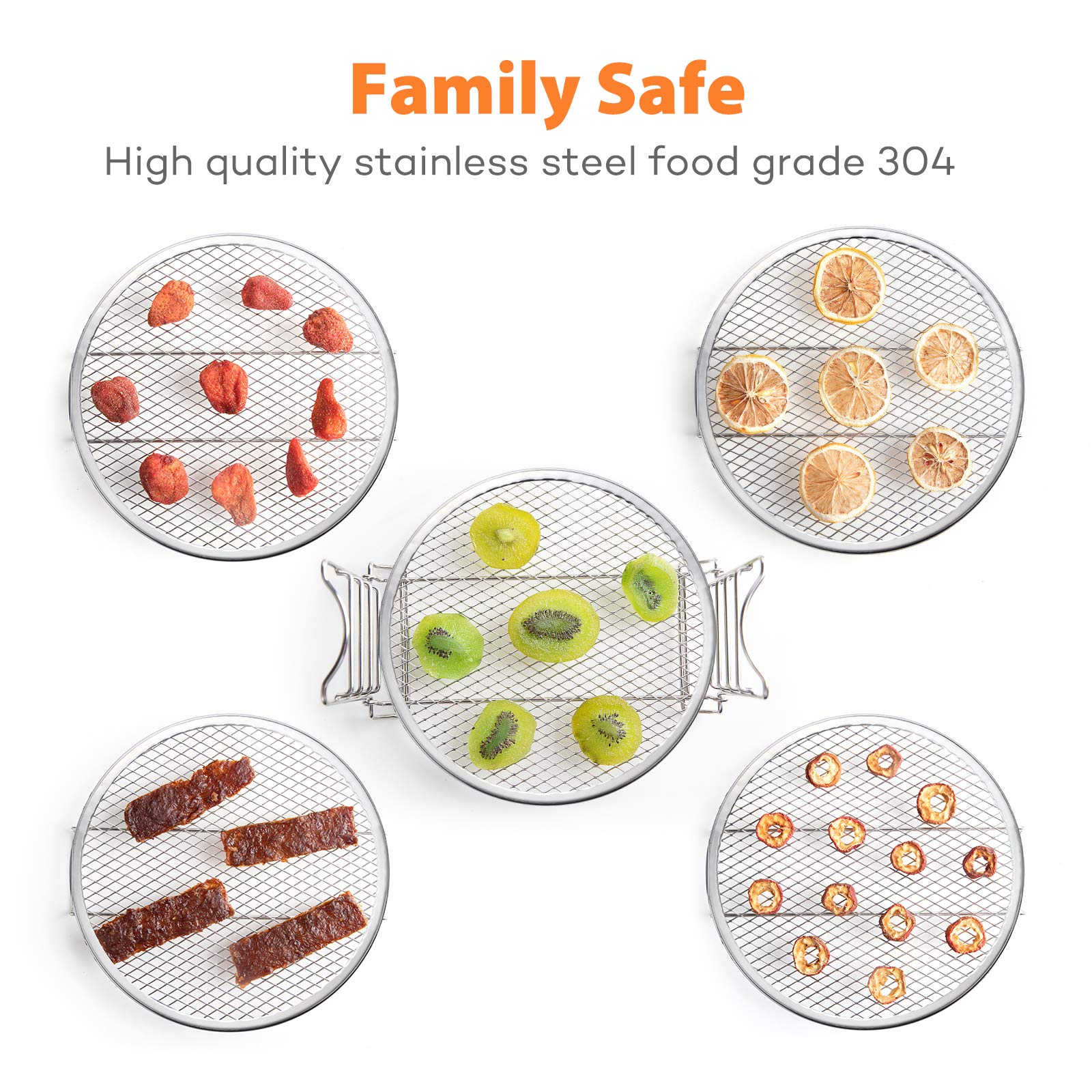 SICHEER five-layer dehydrator rack for multi-level drying of fruits and meats