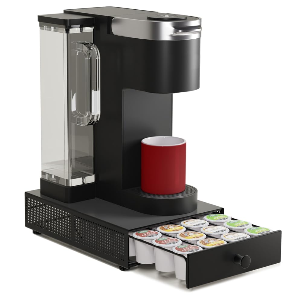 SICHEER K Cup organizer on countertop, space-saving design