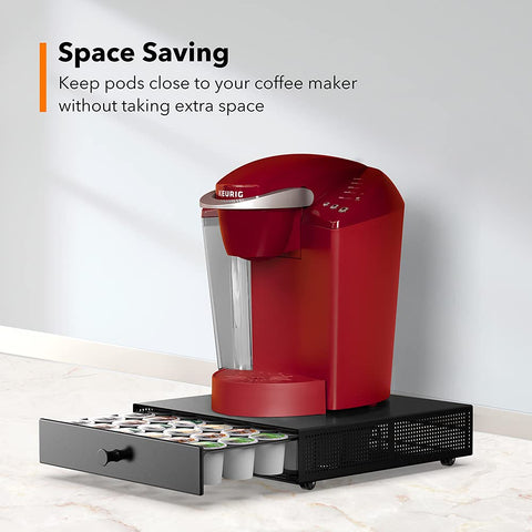 SICHEER K Cup Drawer features a sleek black finish for modern kitchens