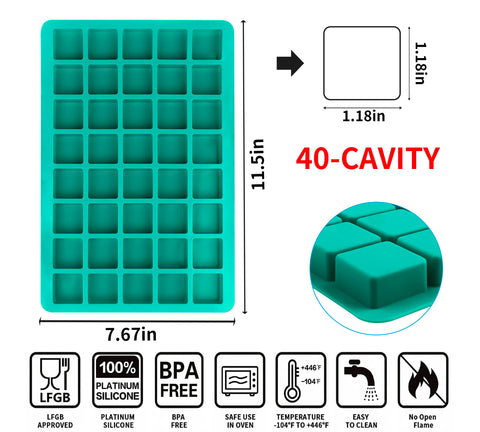 Sidosir gummy mold for 40 cavities, ideal for homemade soft chews and gummies.