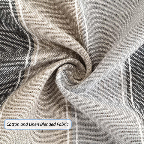 SIELUNO Grey Macarons pattern tablecloth enhances indoor dining ambiance.