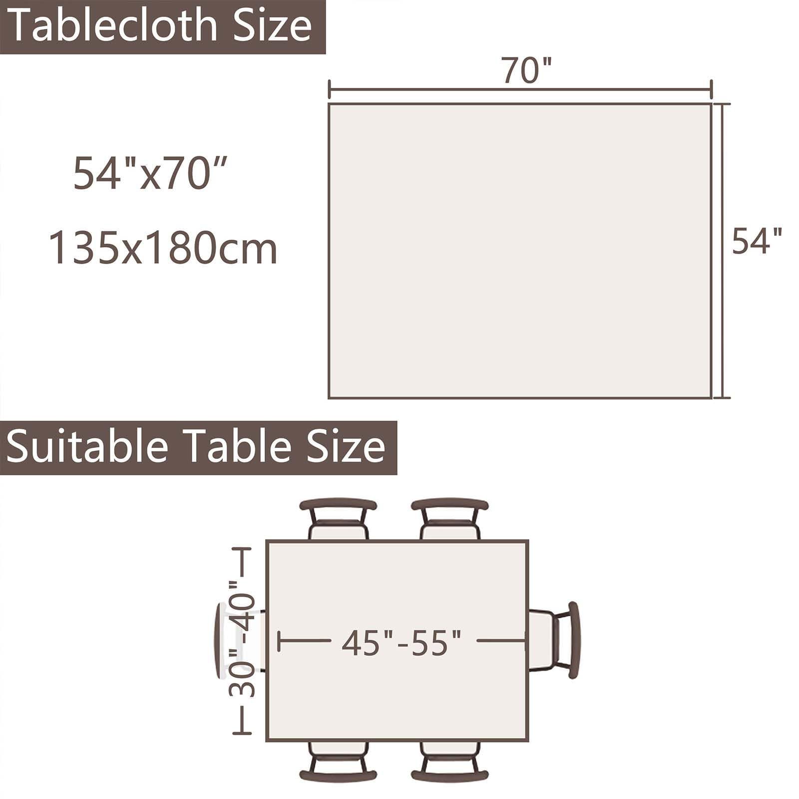 SIELUNO rectangle tablecloth on dining setup for elegant meals.