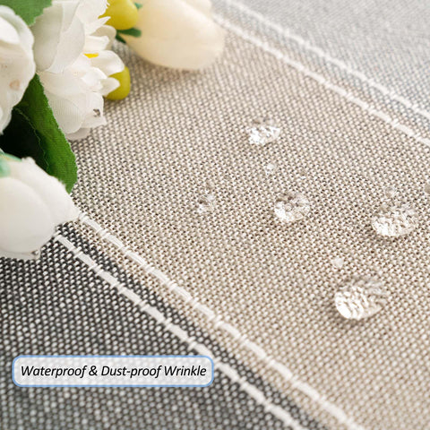 SIELUNO tablecloth on outdoor garden table for picnics and gatherings.
