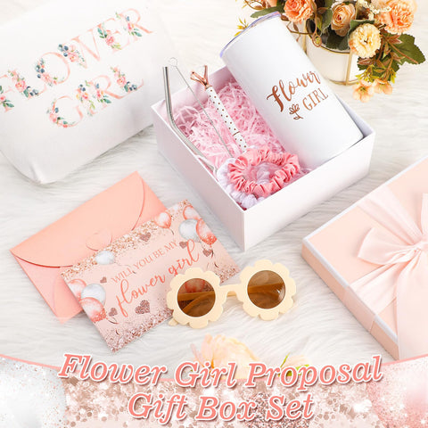 Sieral flower girl card with design for keepsake moments