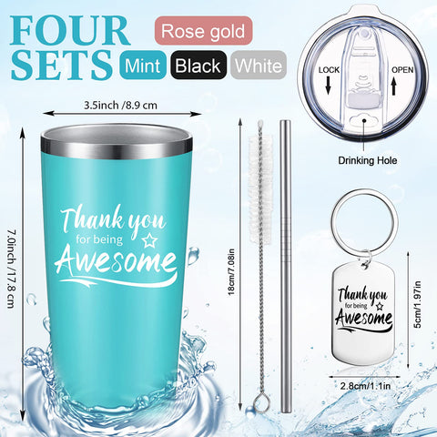 Sieral gift-set tumbler and keychains, perfect coworker appreciation