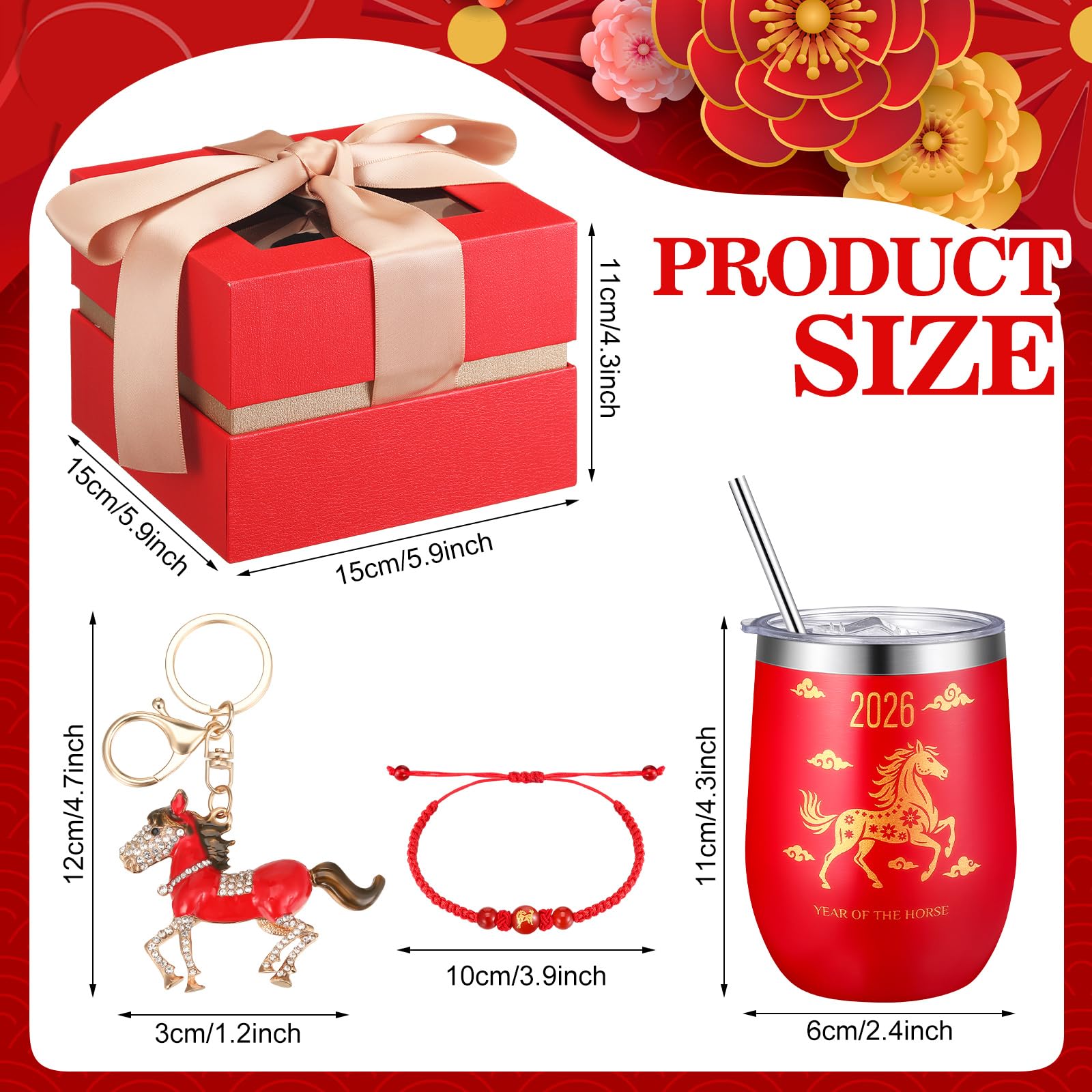 Sieral red horse bracelet with agate beads for auspicious style