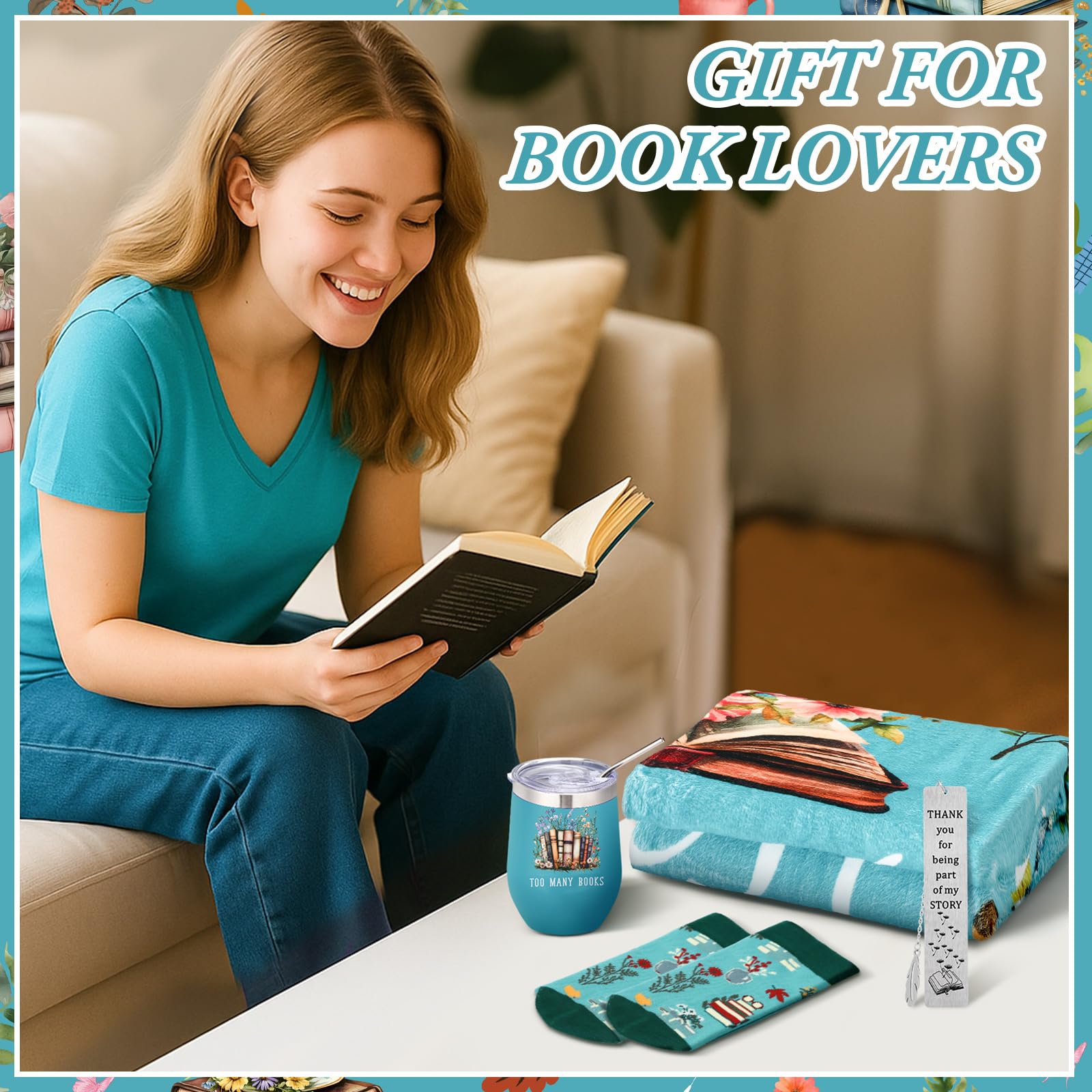 Sieral reading socks provide soft warmth for long reading sessions