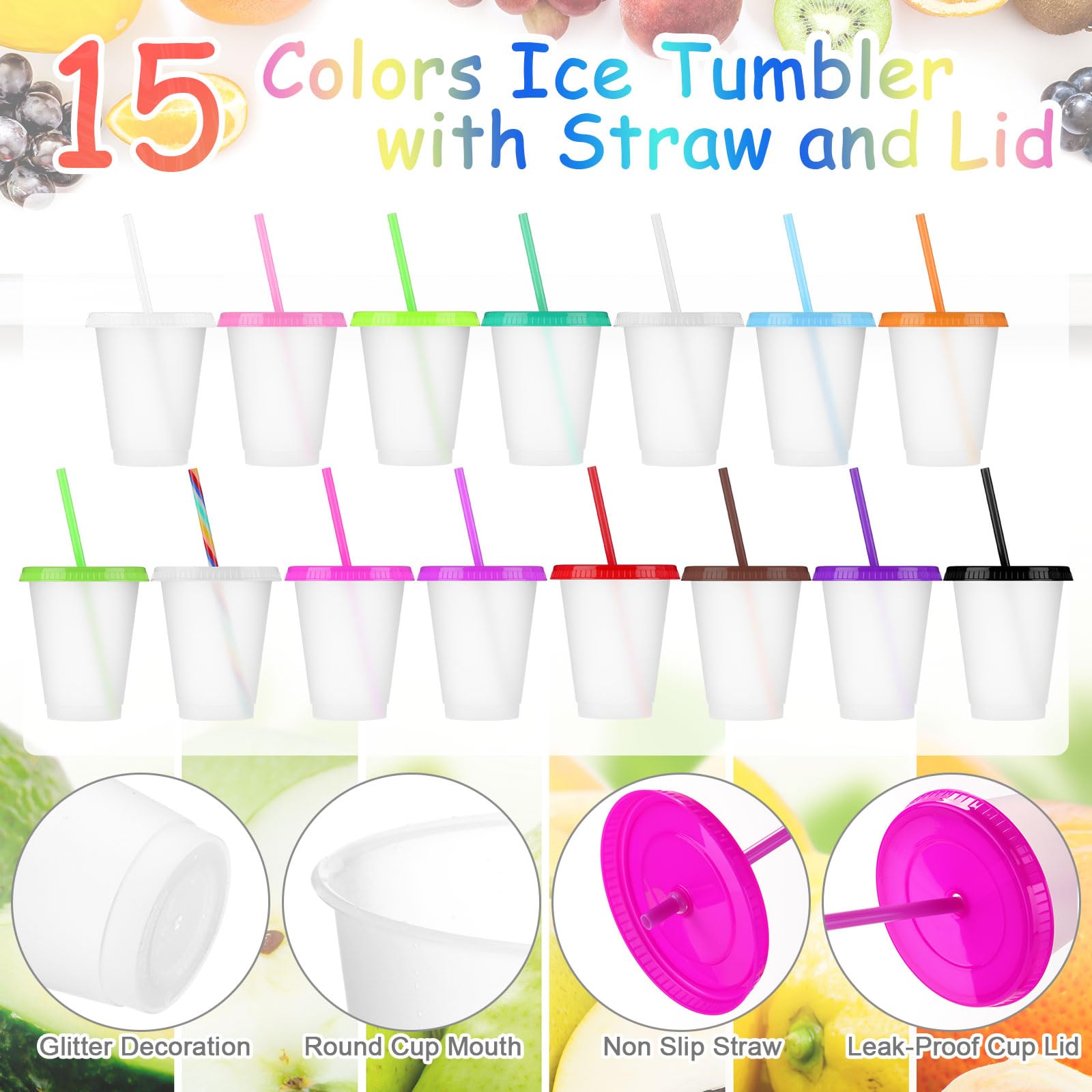 Sieral reusable plastic cups show safe BPA free material for everyday use