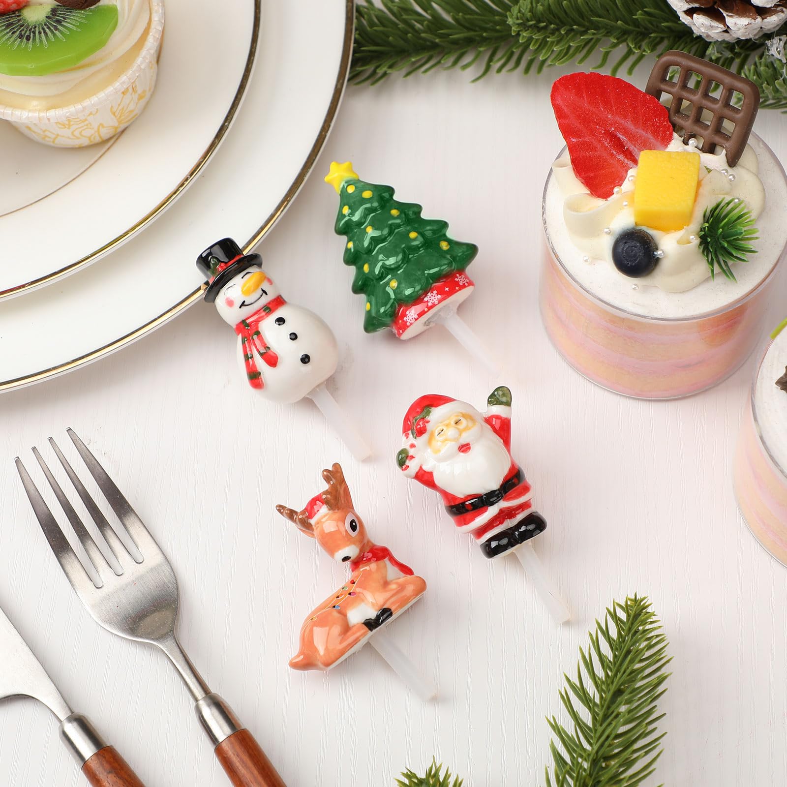 Sieral snowman ceramic plate decor creates playful winter table accents.