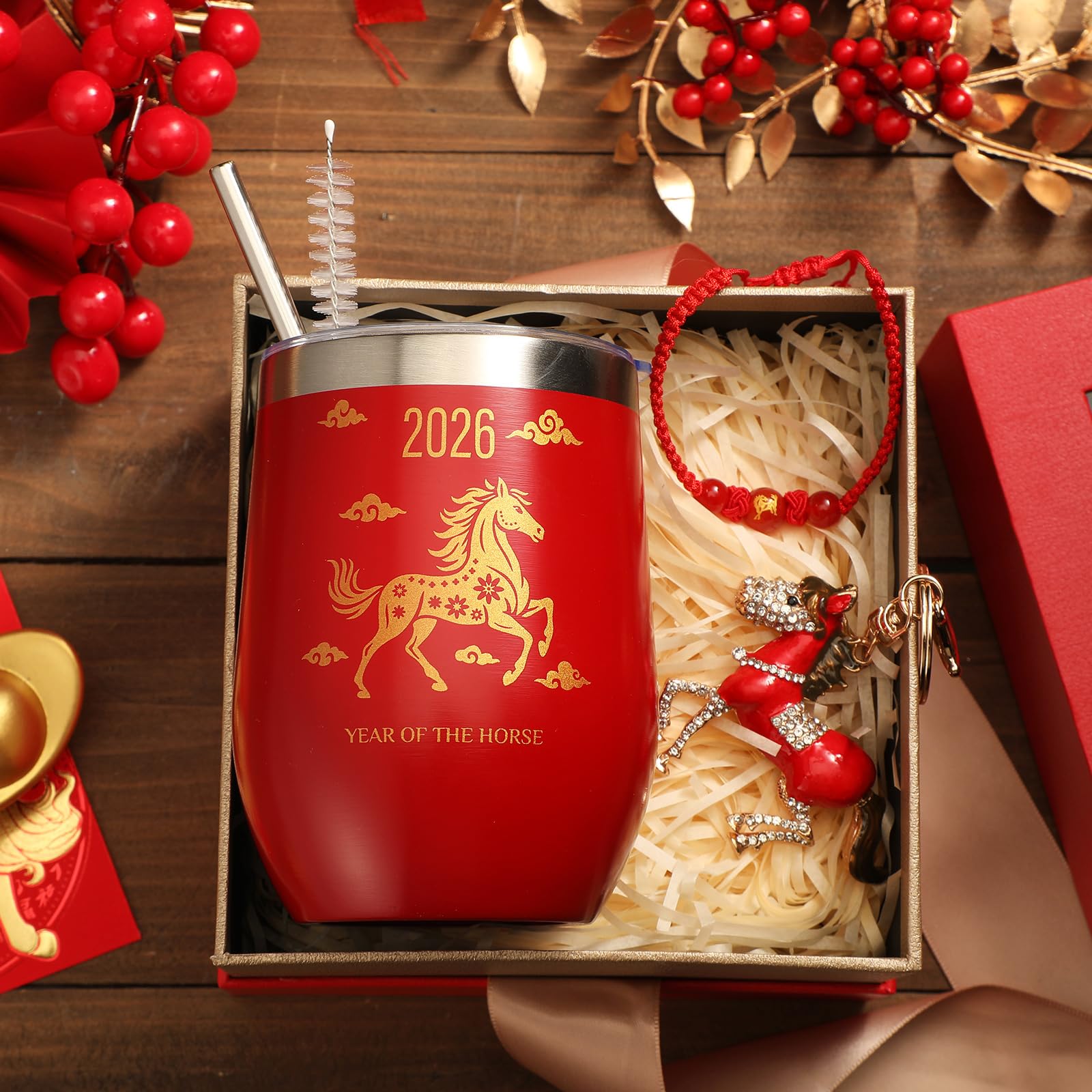 Sieral 4 piece Year of the Horse gift set ready for gifting to family