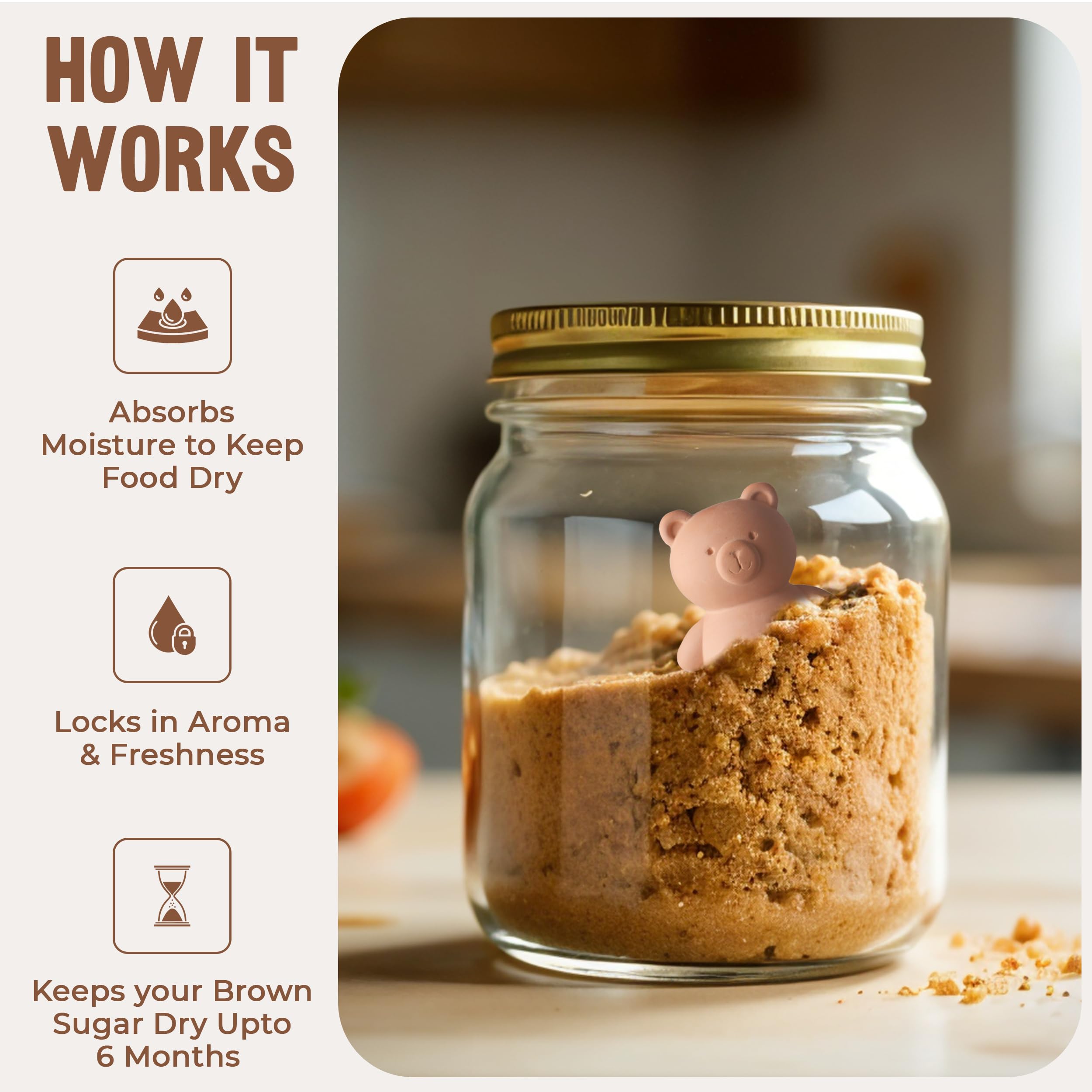Sifri Art Baking Essentials Bear makes pantry baking-friendly.