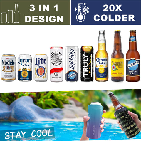 Signice Ocean Dream can holder fits 12oz slim and standard cans.