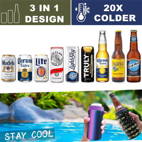 Signice 3-in-1 cooler demonstrates bottle-fit versatility for drinks on the go.