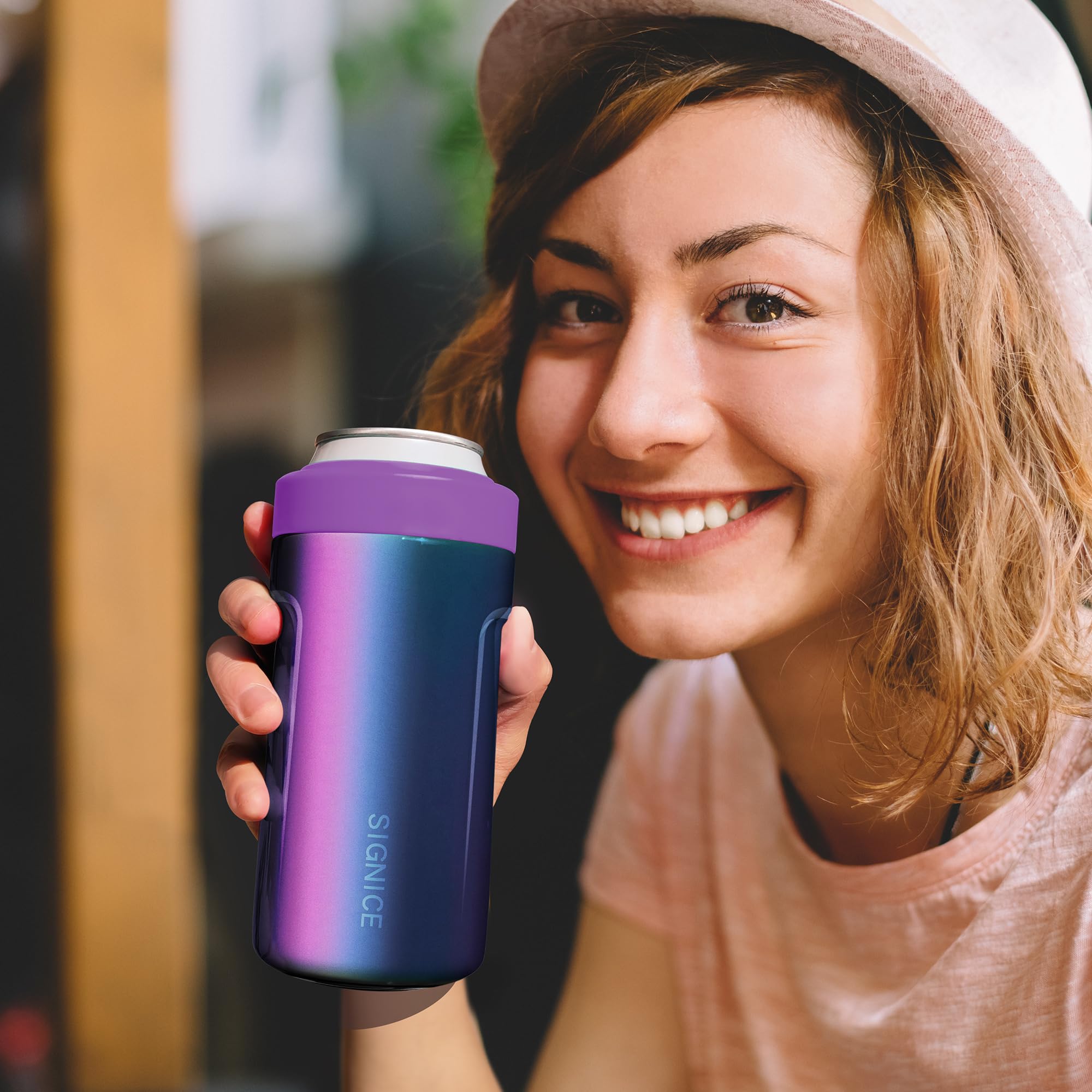Signice Aurora finish enhances style while keeping drinks cool outdoors.