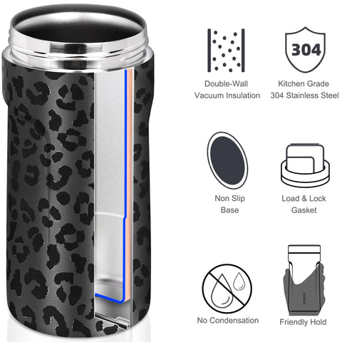 Signice universal can cooler insulation highlights double-wall construction and long chill