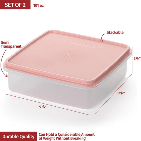Signora Ware BPA-free plastic storage for safe food storage