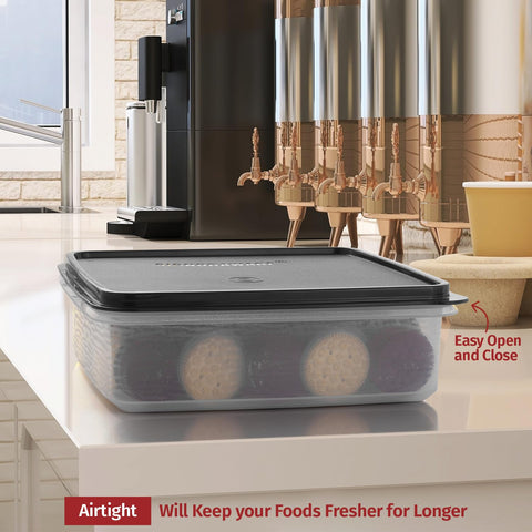 Signora Ware durable stackable design saves space while keeping items neatly organized.