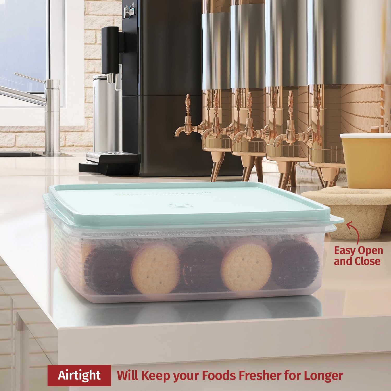 SIGNORA WARE stackable storage container saves pantry space