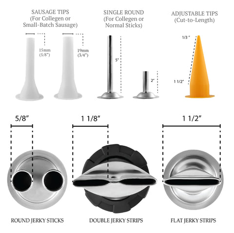 SIGVAL Frontier stainless steel nozzles kit for versatile shapes and clean extrusion