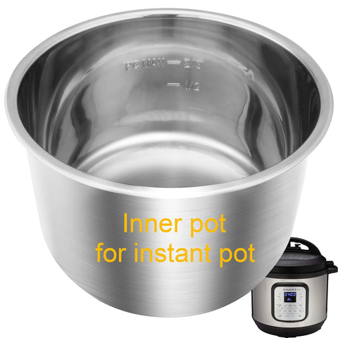 Siireemuu Instant Pot 6QT inner pot top view showing edge and interior space for even heating
