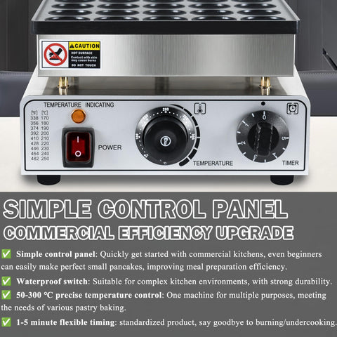 SIJIDING non-stick coating prevents batter sticking for easy cleanup