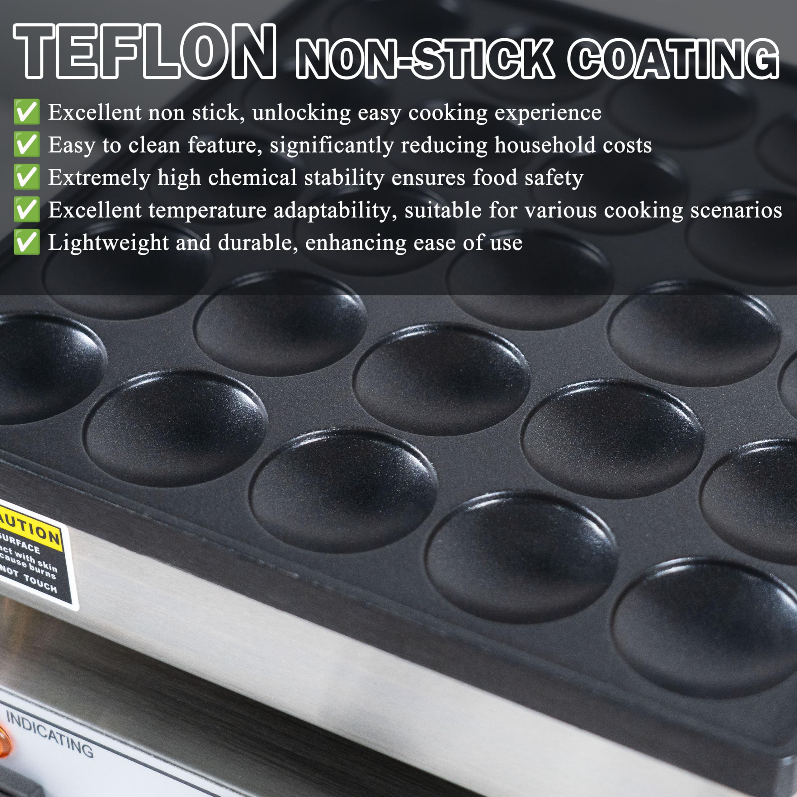 SIJIDING mini pancake maker stacked pancakes ready to serve