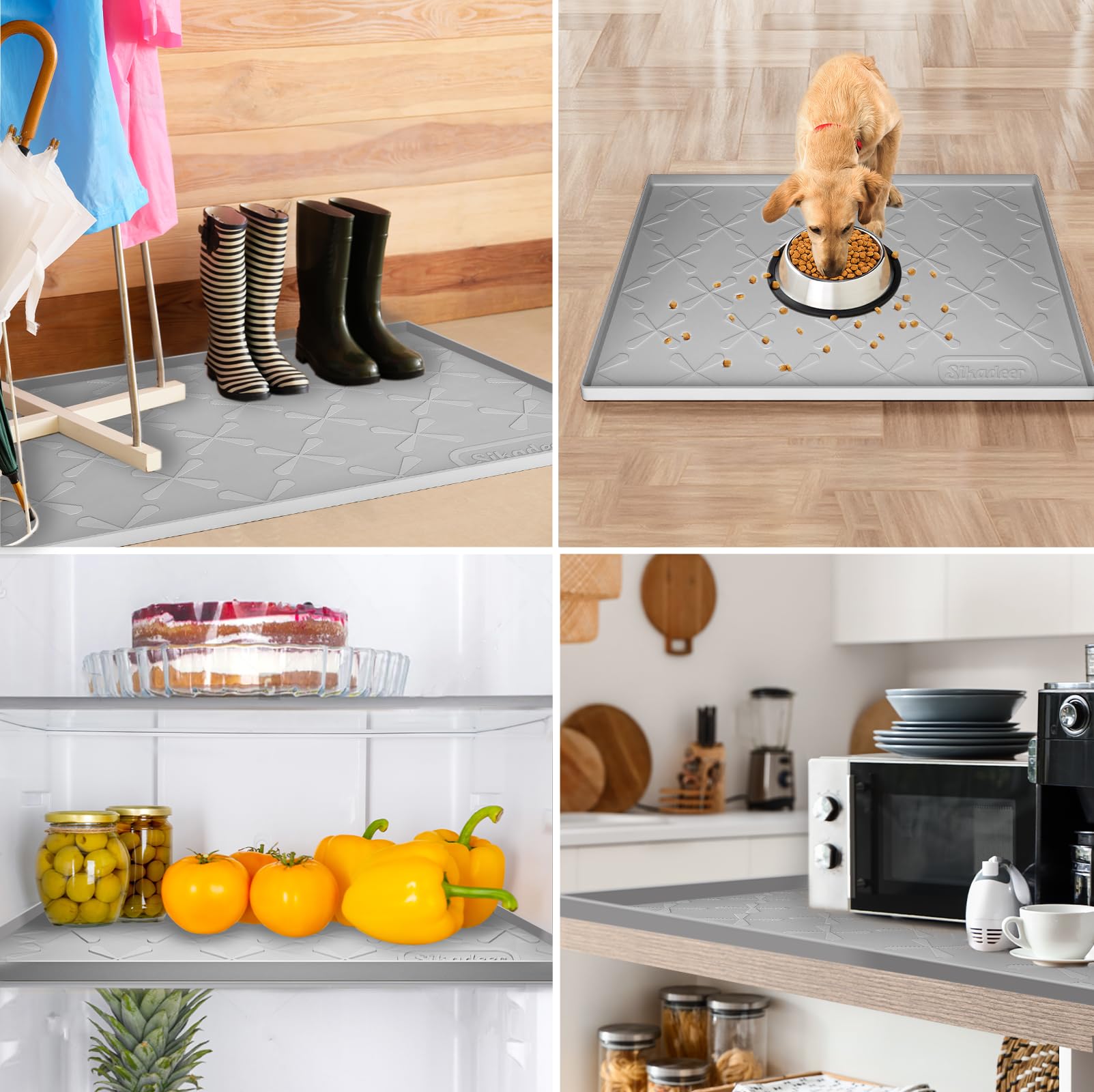 SIKADEER dishwasher-safe mat for easy cleanup