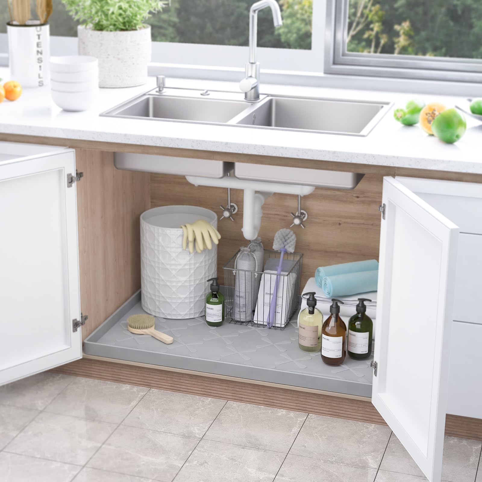 SIKADEER multi-use drying mat for shelves and drawers