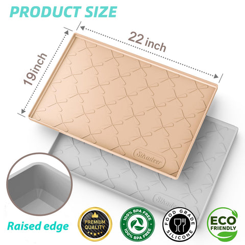 SIKADEER silicone cabinet liner anti-slip surface keeps items secure