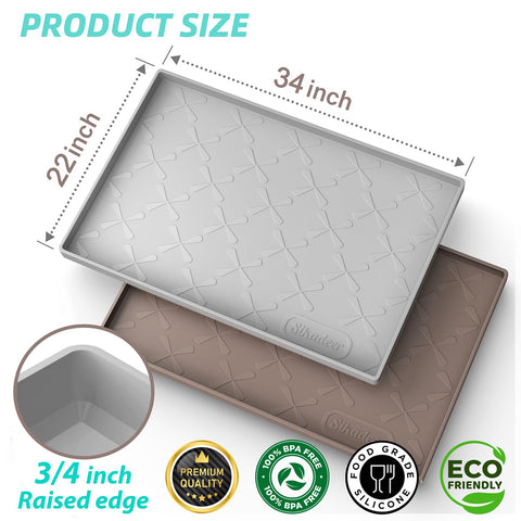SIKADEER silicone mat showing waterproof surface for easy cleaning