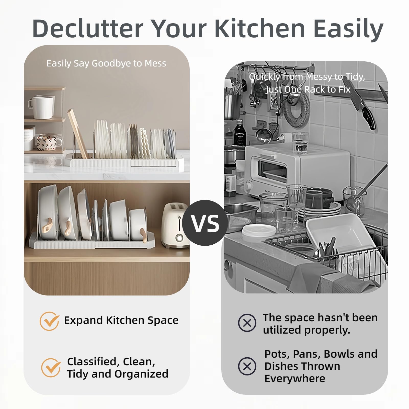 Silanit ideal for small kitchens needing organized cookware.