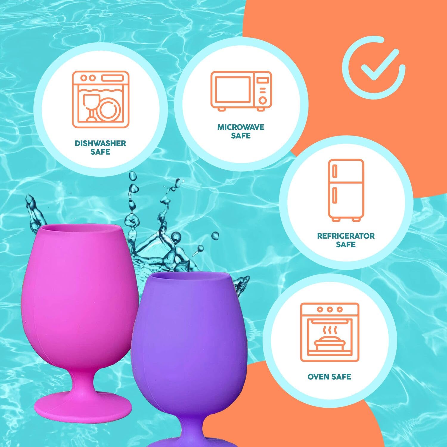 Sili Wraps BPA-free silicone glass, safe for food contact and easy cleaning.