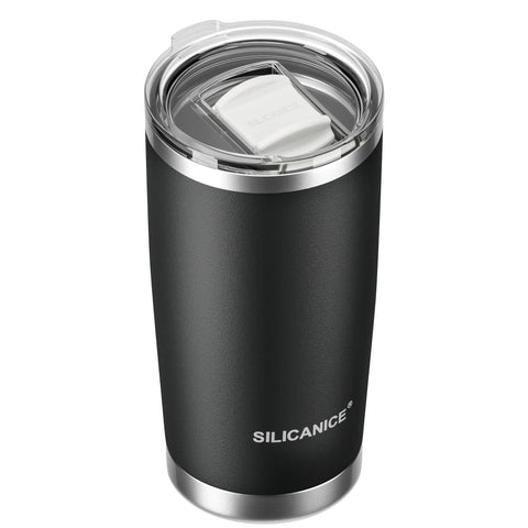 SILICANICE 20oz tumbler with detachable slider lid for easy cleaning.