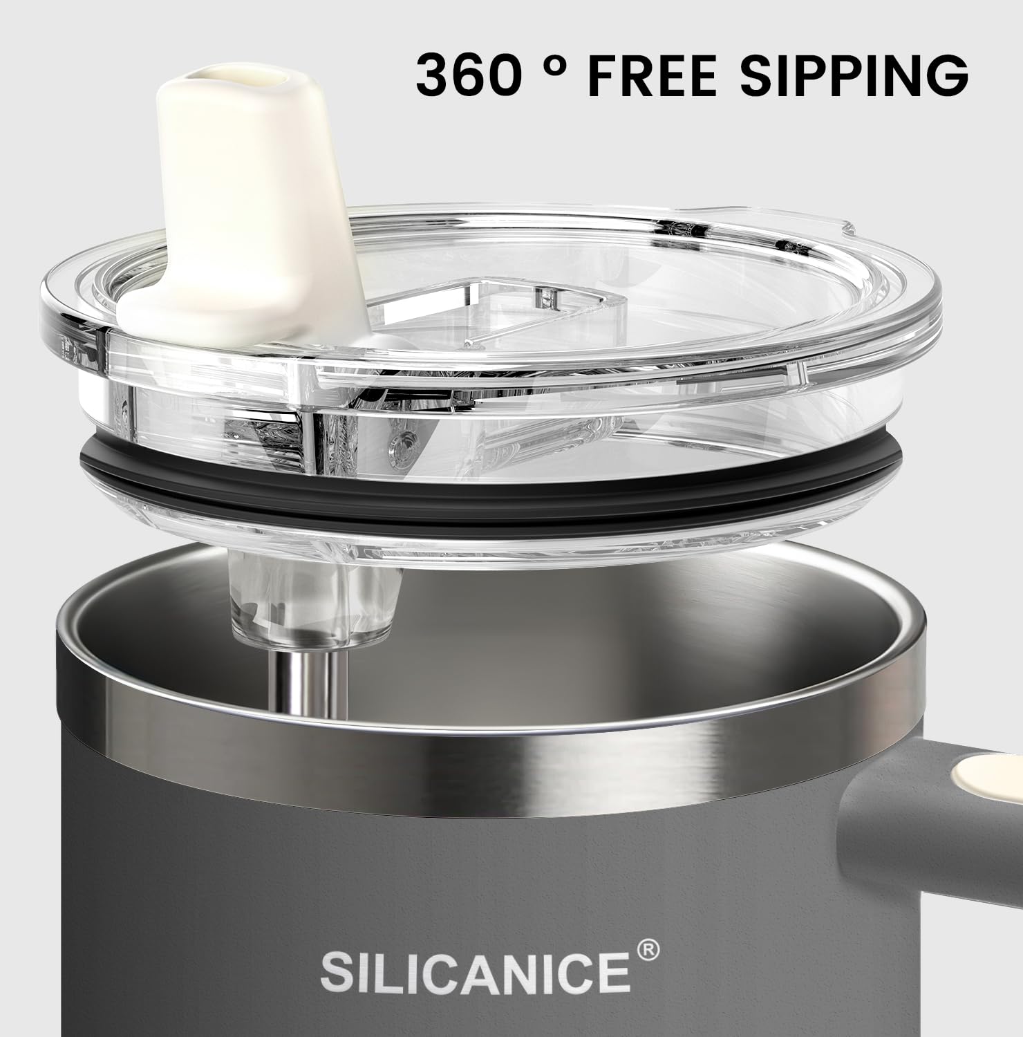 SILICANICE 360-degree sip-anywhere design enables flexible drinking
