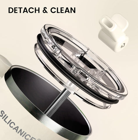 SILICANICE double-wall vacuum insulation preserves temperature longer.