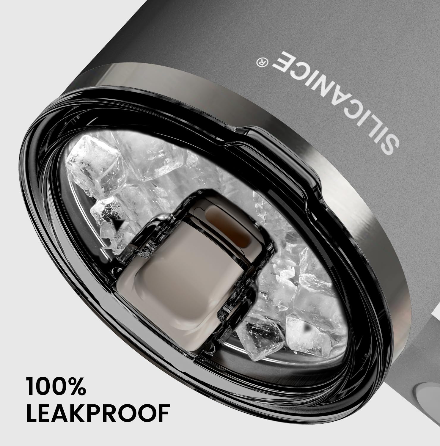 SILICANICE leakproof lid keeps beverages secure during commutes