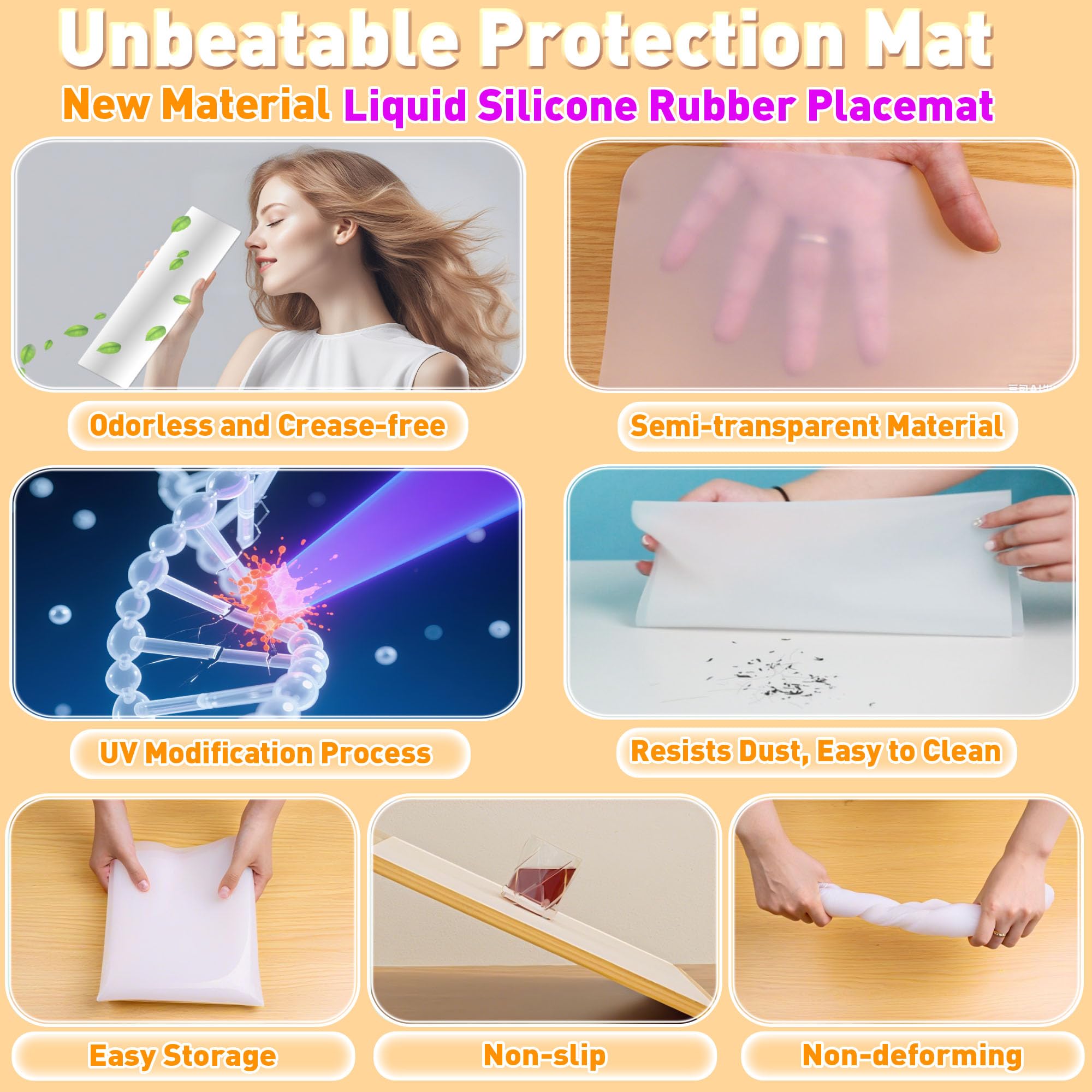Thick 0.7mm silicone provides durable protection during daily use