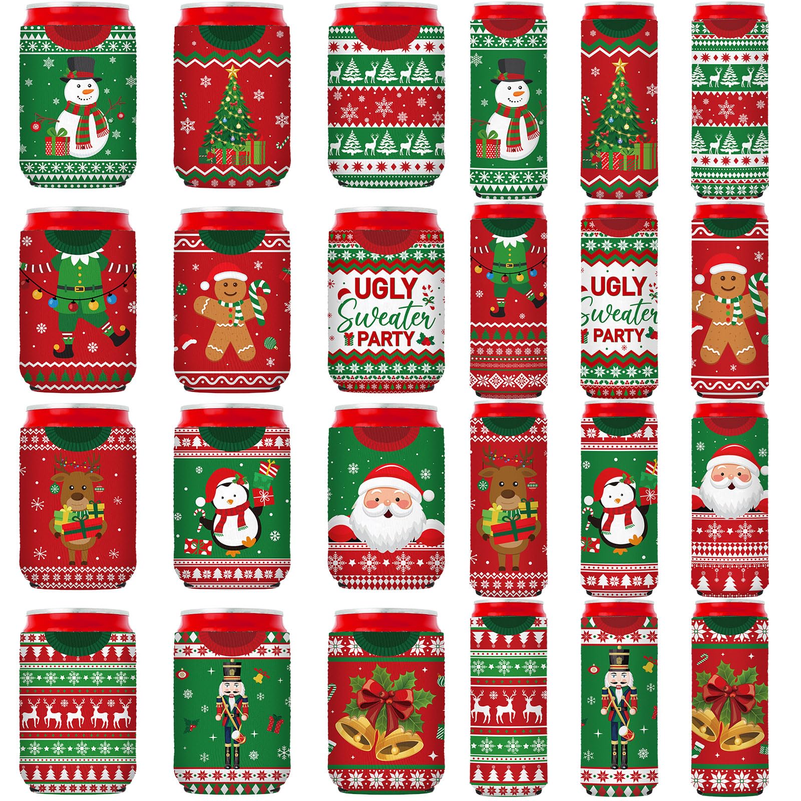 Silifine gingerbread-man can sleeve provides festive grip and insulation.